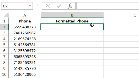 Flash Fill Format Numbers